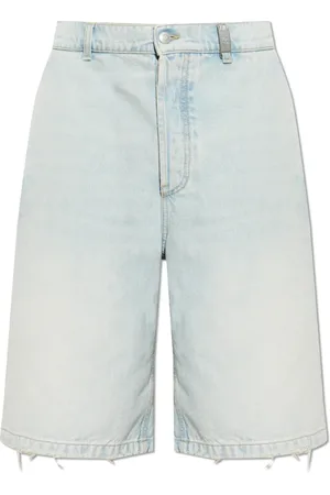 Alexander McQueen Korte broeken, Heren, Blauw, S, Denim, Denim shorts