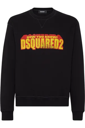 Dsquared2 Sweatshirts & Hoodies, Heren, Zwart, L, Stijlvolle Kledingcollectie