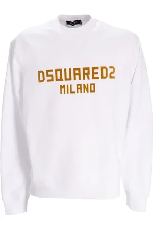 Dsquared2 Sweatshirts & Hoodies, Heren, Wit, XL, Witte Sweater Collectie