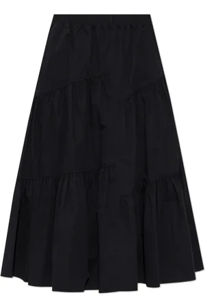 Tory Burch Rokken, Dames, Zwart, XS, Katoen, Wijd uitlopende rok