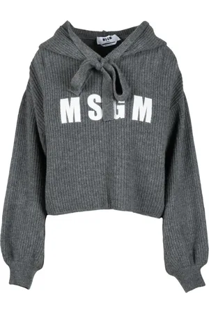 Msgm Sweatshirts & Hoodies, Dames, Grijs, M, Wol, Maglia