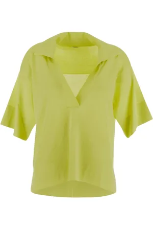 Malo Tops, Dames, Geel, S, Gezellige Breiwerk Collectie