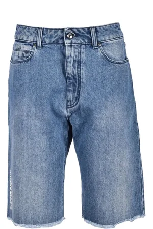 Costume National Korte broeken, Dames, Blauw, W26, Katoen, Moderne Bermuda Shorts 100% Katoen