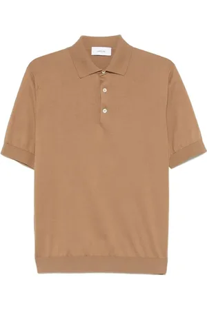 LARDINI Tops, Heren, , L, Katoen, Fijngebreid poloshirt