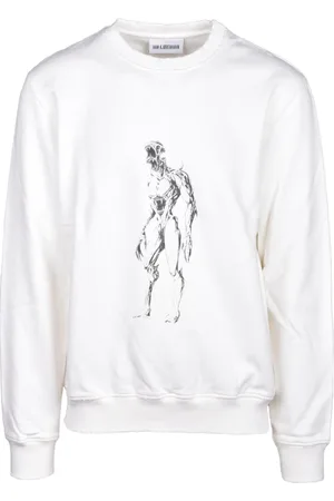 HAN Kjøbenhavn Sweatshirts & Hoodies, Heren, Wit, S, Katoen, Maglia