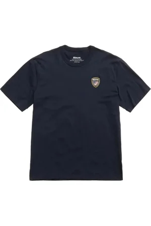 Blauer Tops, Heren, Blauw, S, Katoen, Katoenen T-shirt