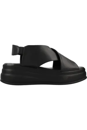 Tamaris Schoenen, Dames, Zwart, 39 EU, Platte sandalen voor vrouwen