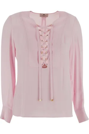 Elisabetta Franchi Blouses & Shirts, Dames, Roze, L, Dames Shirt Mode