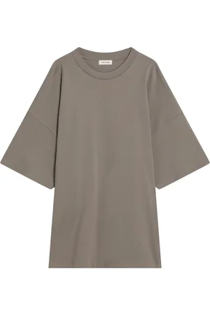 FEAR OF GOD Tops, Heren, Bruin, M, Korte mouwen ronde hals T-shirt