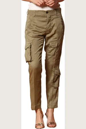 Masons Broeken, Dames, Groen, S, Asia Snake Dames Cargo Broek