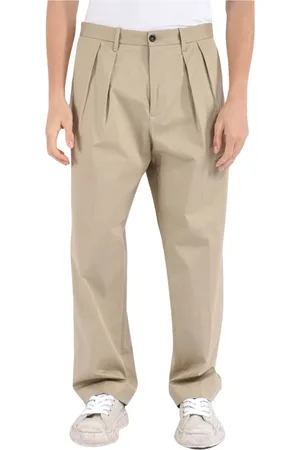 Nine In The Morning Broeken, Heren, , M, Katoen, Baggy broek met knoop en rits
