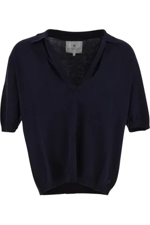 Seven Gauge Truien, Heren, Blauw, XL, Heren Polo Shirt Collectie