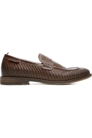 Ambitious Schoenen, Heren, Bruin, 43 EU, Leer, Gevlochten Loafer