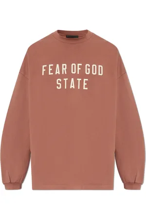 FEAR OF GOD Sweatshirts & Hoodies, Heren, Roze, XL, Katoen, Lange mouwen T-shirt