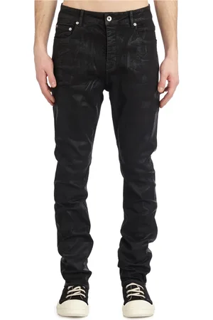 Rick Owens Jeans, Heren, Zwart, W32, Denim, Denim Detroit Cut Broek