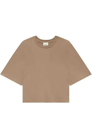 Isabel Marant Tops, Dames, Bruin, XL, Licht Khaki T-shirt