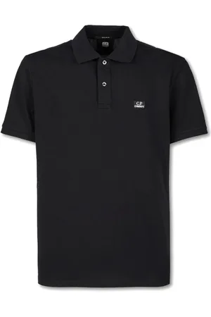 C.P. Company Tops, Heren, Zwart, M, Katoen, Klassiek poloshirt
