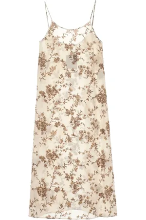 UMA WANG Kleedjes, Dames, Veelkleurig, S, Spaghetti Strap Jurk