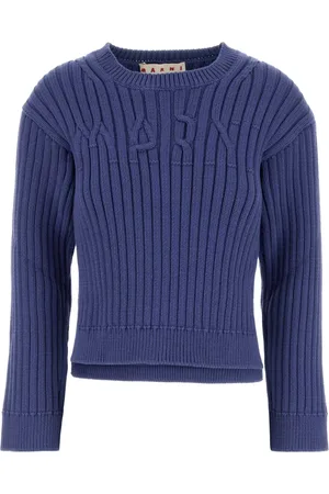 Marni Truien, Dames, Blauw, 2Xs, Katoen, Cerulean Sweater
