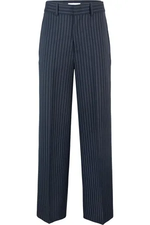 P.A.R.O.S.H. Broeken, Dames, Blauw, M, Wol, Navy Blauwe Wollen Broek