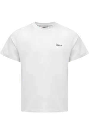 COPERNI Tops, Dames, Wit, M, Katoen, Wit Optisch Logo T-Shirt
