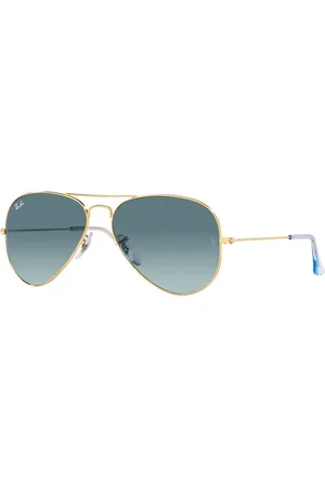 Ray-Ban Accessoires, unisex, Geel, 58 MM, Klassieke Aviator Zonnebril
