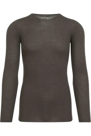 Rick Owens Truien, Heren, Bruin, M, Heren Mode T-shirt