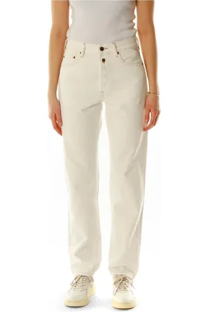 Replay Jeans, Dames, , W31 L32, Denim, Straight Fit Jeans met hoge taille