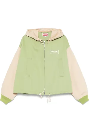Kenzo Jassen, Heren, Groen, L, Avocado Groene Ritsjas met Toggle