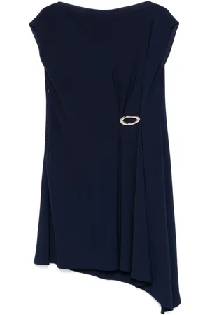 Liu Jo Kleedjes, Dames, Blauw, L, Navy Boat Neck Jurk