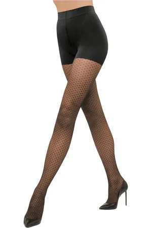 Wolford Ondergoed, Dames, Zwart, S, Geometrische Dots Controle Panty