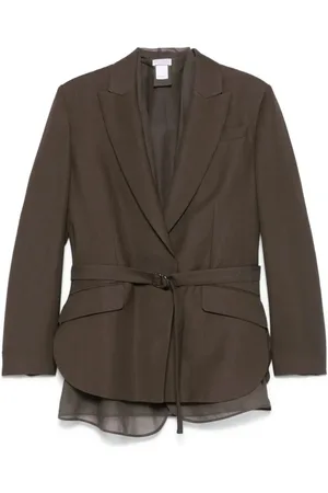 Brunello Cucinelli Jassen, Dames, Bruin, S, Stijlvolle jas v