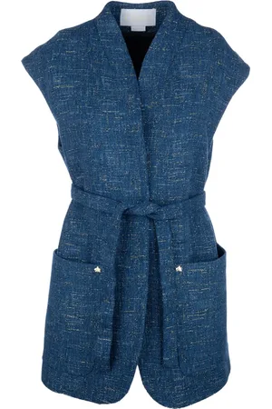 GENNY Jassen, Dames, Blauw, XS, Katoen, Stijlvolle Jassen en Vesten