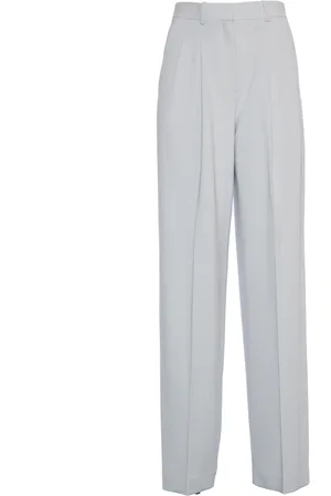 THEORY Broeken, Dames, Grijs, S, Platinum Pantaloni Doppia Pinces Broek