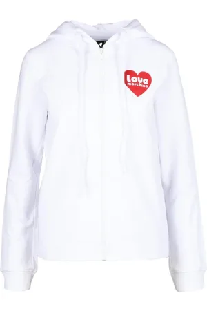 Moschino Sweatshirts & Hoodies, Dames, Wit, 2Xs, Katoen, Maglia