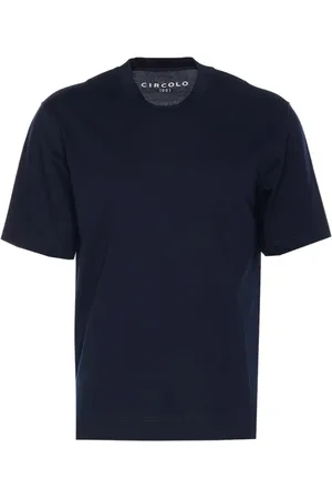Circolo Tops, Heren, Blauw, M, Navy Pique T-Shirt