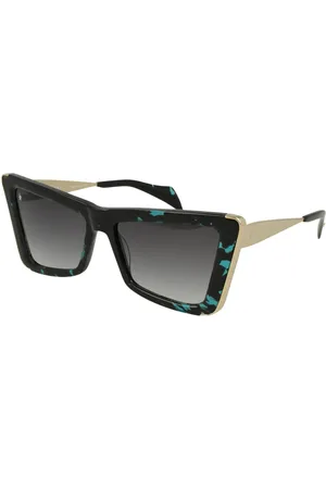 John Richmond Accessoires, unisex, Blauw, ONE Size, Rechthoekige zonnebril