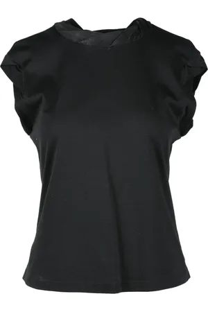 Tory Burch Tops, Dames, Zwart, M, Katoen, Tshirt