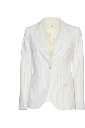 P.A.R.O.S.H. Jassen, Dames, , S, Wol, Pinstriped Blazer Regular Fit Button Closure
