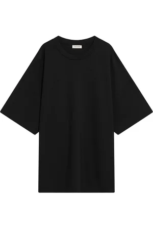 FEAR OF GOD Tops, Heren, Zwart, S, Korte mouwen ronde hals T-shirt