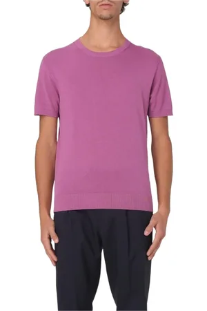 Manuel Ritz Tops, Heren, Paars, XL, Katoen, Katoenen Korte Mouw Regular Fit Sweater
