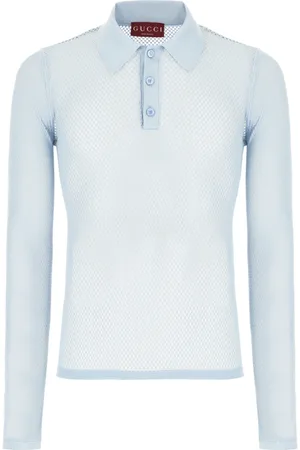 Gucci Tops, Heren, Blauw, S, Klassiek Polo Shirt voor Mannen