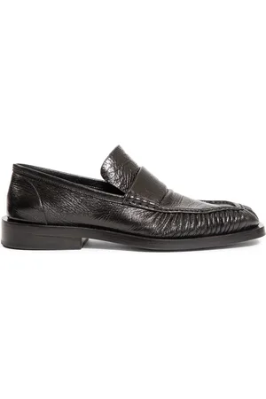 Jil Sander Schoenen, Heren, Zwart, 43 EU, Zwarte Runway Style Loafer met Vierkante Neus