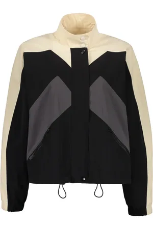 Kenzo Jassen, Dames, Zwart, M, Contrasterende Mouw Stofjas