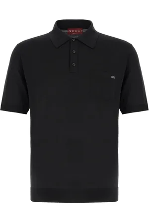 Gucci Tops, Heren, Blauw, S, Wol, Klassiek Polo Shirt voor Mannen