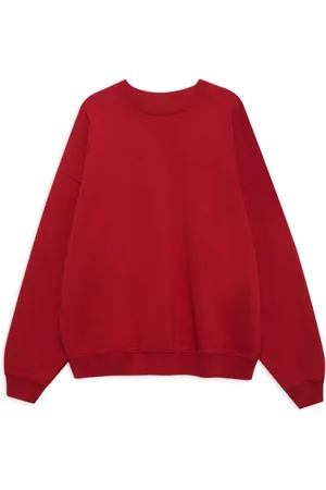 ANINE BING Sweatshirts & Hoodies, Dames, Rood, L, Gewassen Rode Miles Sweatshirt