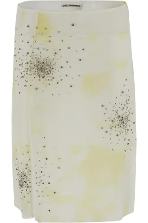 Des Phemmes Rokken, Dames, Veelkleurig, S, Rok met split en strass
