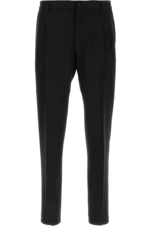 Dolce & Gabbana Broeken, Heren, Zwart, M, Wol, Stijlvolle Broeken voor Mannen en Vrouwen