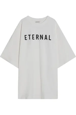 FEAR OF GOD Tops, Heren, Wit, S, Korte mouw ronde hals T-shirt