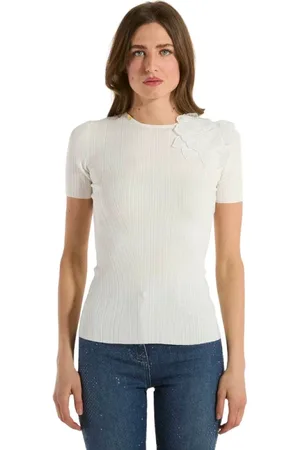 Elisabetta Franchi Tops, Dames, , M, Geborduurde Bloemen Trui
